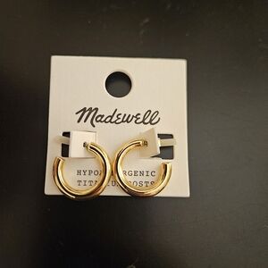 Madewell Gold Hoop Earrings